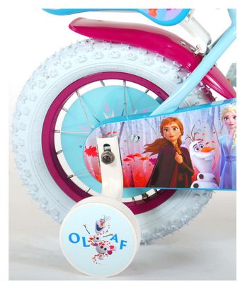 Vélo enfant Disney La reine des neiges 2 - fille - 12 po - bleu/mauve - assemblé à 95%