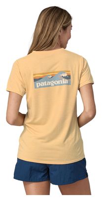 Camiseta Patagonia Mujer Cap Cool Daily Graphic Waters Naranja