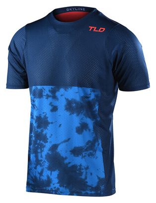 Maillot Manches Courtes Troy Lee Designs Skyline Air BREAKS DARK SLATE Bleu S