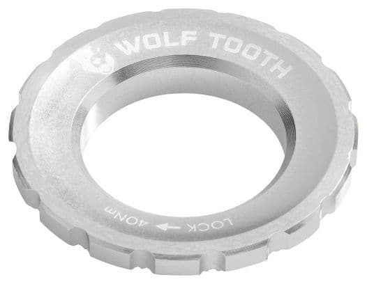 Wolf Toolth External Centerlock Nut Raw Silver