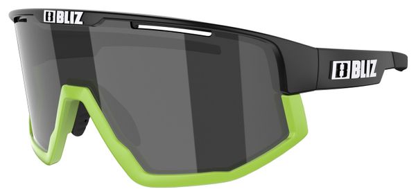 Lunettes Bliz Fusion Noir Mat / Vert Smoke