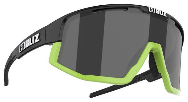 Bliz Fusion Mat Zwart / Rook Groen Bril