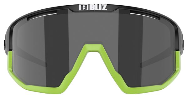 Bliz Fusion Mat Zwart / Rook Groen Bril