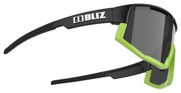 Bliz Fusion Mat Zwart / Rook Groen Bril
