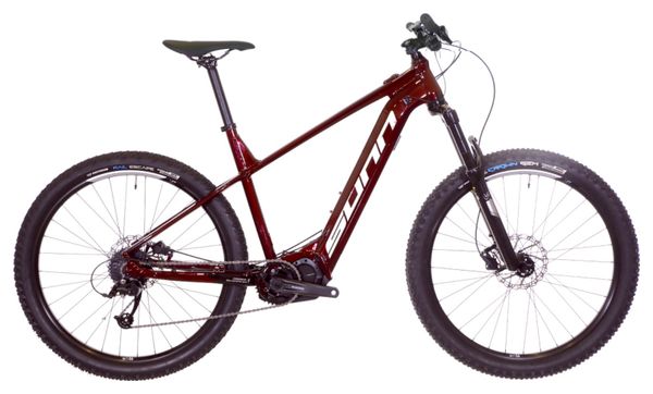 Vélo d'Exposition - VTT Électrique Semi-Rigide Sunn Flash S2 Microshift Mezzu 9V 27 5'' 500 Wh Bordeau 2022 / Très bon État