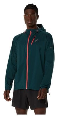 Veste imperméable Asics Fujitrail Elite Vert Homme