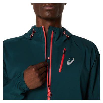 Veste imperméable Asics Fujitrail Elite Vert Homme