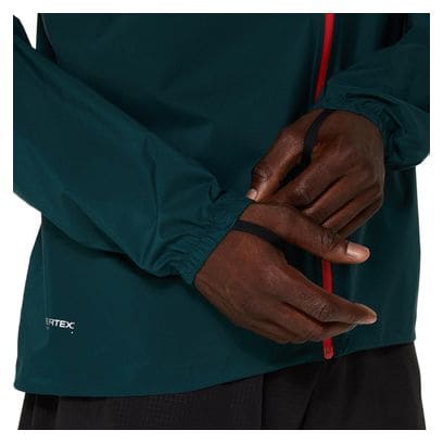 Veste imperméable Asics Fujitrail Elite Vert Homme