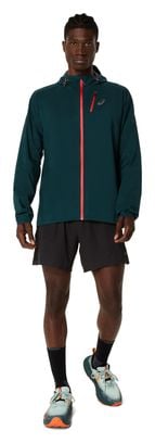 Veste imperméable Asics Fujitrail Elite Vert Homme