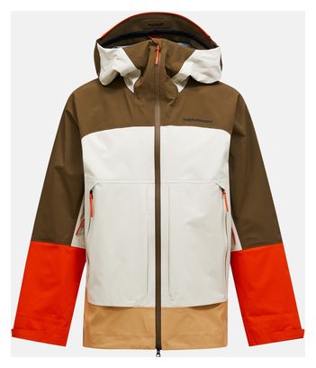 Peak Performance Vislight GTX C-Knit Braun Herren wasserdichte Jacke