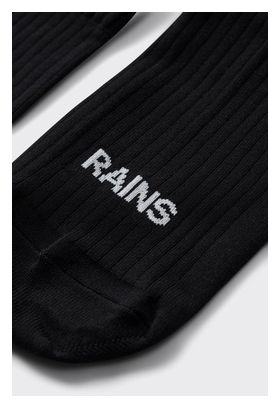 Rains Logo Beige Socks x2