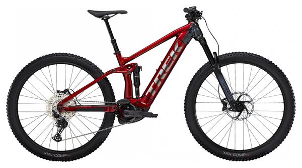 VTT Électrique Tout-Suspendu Trek Rail 5 Shimano Deore 12V 625 Wh 29'' Rouge Crimson / Gris Lithium 2023