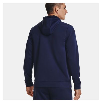 Under Armour Sudadera con cremallera azul marino para hombre