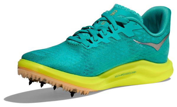 Chaussures d'Athlétisme Unisexe Hoka Cielo X 2 LD Bleu Vert Jaune