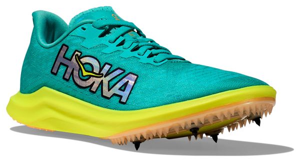 Zapatillas de atletismo unisex Hoka Cielo X 2 LD Azul Verde Amarillo