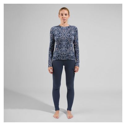 Base Layer Dames Odlo Active Warm Print Grijs