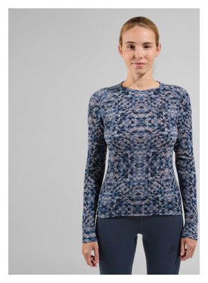 Base Layer Dames Odlo Active Warm Print Grijs