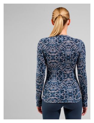 Base Layer Dames Odlo Active Warm Print Grijs