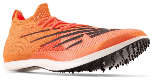 Zapatillas de atletismo unisex New Balance FuelCell MD-X v2 Naranja Blanco