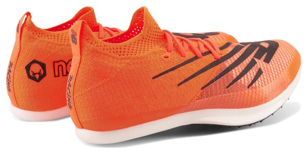 Chaussures d'Athlétisme New Balance FuelCell MD-X v2 Orange Blanc Unisexe