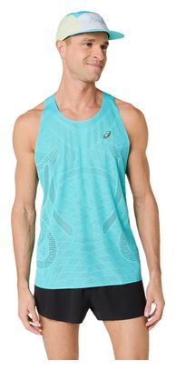 Canotta Asics Metarun blu da uomo