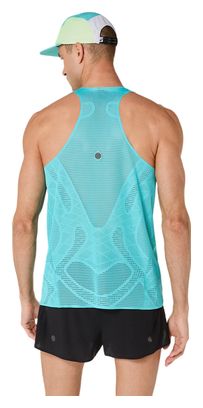 Canotta Asics Metarun blu da uomo