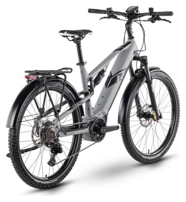 VTC Electrique Tout-suspendu Raymon CrossRay FS E 5.0 Shimano Deore 10V 630Wh 27.5'' Gris 2024