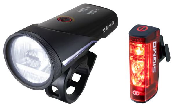 Ein Paar Sigma Link AURA 100 / HIRO 50-Leuchten in Schwarz