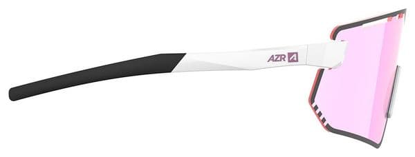 Lunettes AZR Kromic Flash RX Blanc/Écran irisé rose photochromique