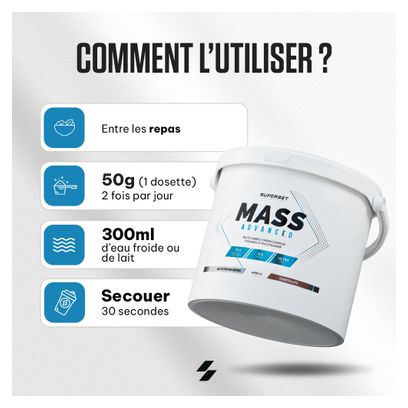Mass Advanced (4kg) - Superset Nutrition - Vanille Crémeuse - Gainers