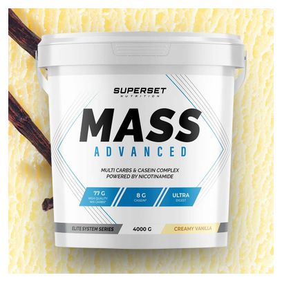 Mass Advanced (4kg) - Superset Nutrition - Vanille Crémeuse - Gainers