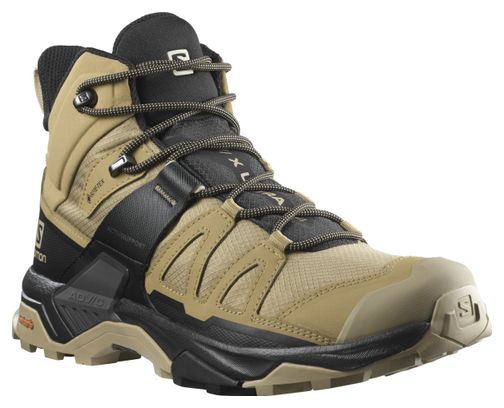 Chaussures de Randonnée Salomon X Ultra 4 Mid GTX Beige Noir Homme