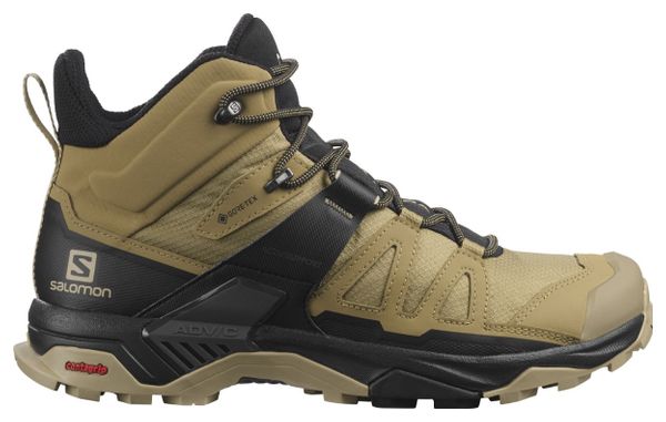 Chaussures de Randonnée Salomon X Ultra 4 Mid GTX Beige Noir Homme