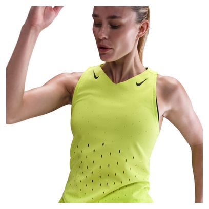 Canotta Nike AeroSwift Donna Giallo