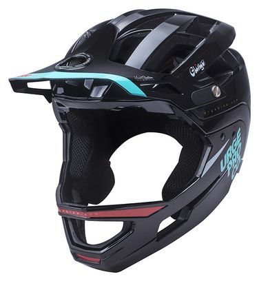 Casco con mentoniera rimovibile URGE Gringo de la Pampa Nero