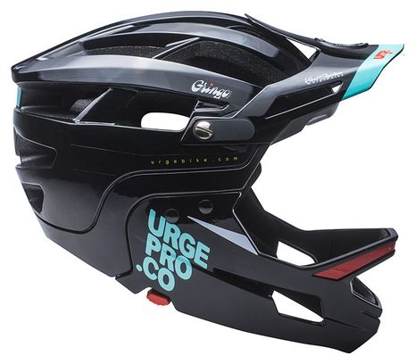 Casco con Mentonera Extraíble URGE Gringo de la Pampa Negro