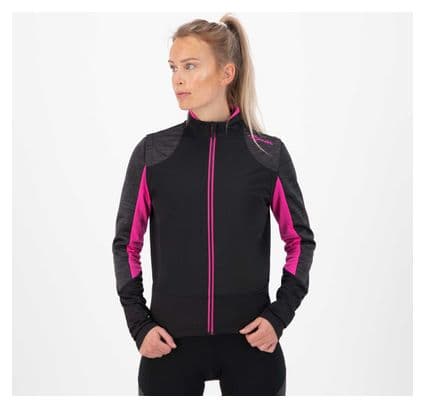 Veste Velo Hiver Rogelli Glory - Femme - Noir/Gris/Rose