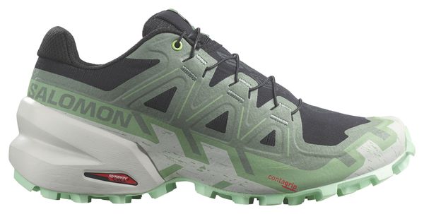 Salomon Speedcross 6 Damesschoenen Zwart/Groen