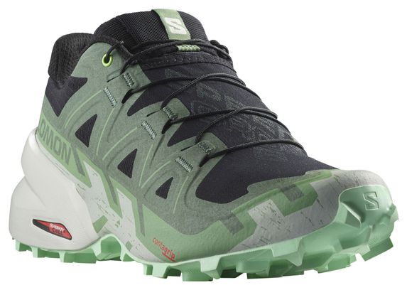 Salomon Speedcross 6 Women's Trail Shoes Black/Green