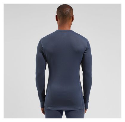 Base Layer Odlo Active Warm Print Bleu