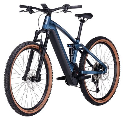 Cube Stereo Hybrid 120 Race 625 Elektrisch Volledig Geveerd MTB Shimano Deore/XT 12S 625 Wh 27.5'' Benzine Blauw 2023