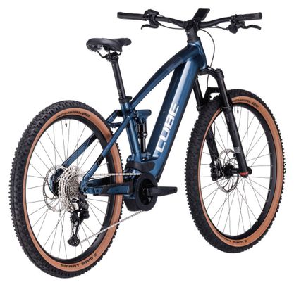 Cube Stereo Hybrid 120 Race 625 Electric Full Suspension MTB Shimano Deore/XT 12S 625 Wh 27.5'' Petrol Blue 2023