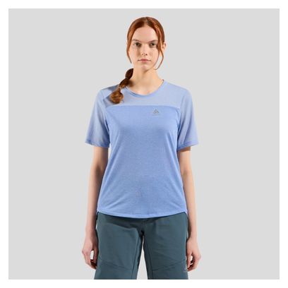 Women's MTB T-Shirt Odlo X-Alp Linencool Blue