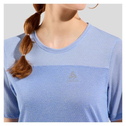 T-Shirt VTT Femme Odlo X-Alp Linencool Bleu