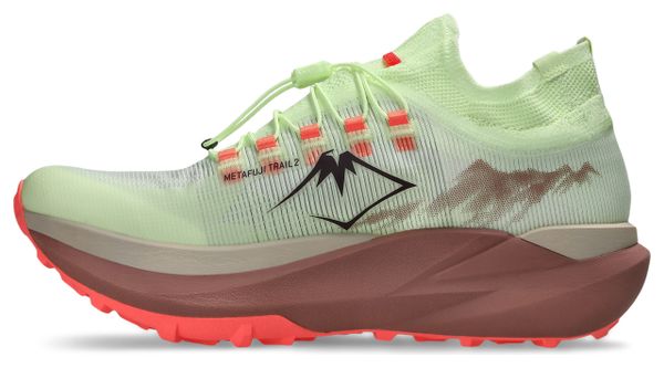 Asics Metafuji Trail 2 Trail Running Shoes, Yellow/Red, Unisex