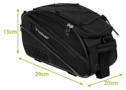 Sacoche de vélo pour porte-bagages 10 litres imperméable