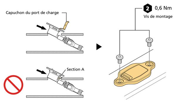 Shimano Steps EW-CP100 satelliet oplaadpoort voor geïntegreerde accu's