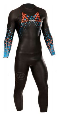 Traje de neopreno Mako OWP 2.0 negro/azul/naranja para hombre