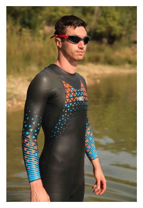 Traje de neopreno Mako OWP 2.0 negro/azul/naranja para hombre