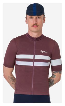 Maillot Rapha Brevet Lightweight Violeta/Blanco de manga corta para hombre